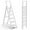 White, variant on 4 Step Ladder Folding Step Stool Stepladders with Anti-Slip and Wide Pedal for Home and Kitchen Use Space Saving (White)