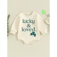 thumbnail image 2 of Bagilaanoe Newborn Baby Girl Boy Oversized Romper Sweatshirt Long Sleeve Bodysuits Letter Print Pullover 3M 6M 12M 18M Infant Casual Tee Tops, 2 of 9