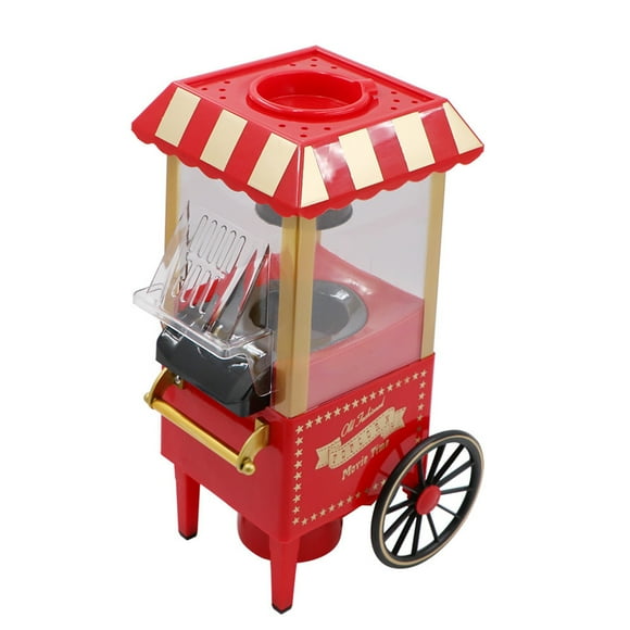 Machine à Maïs Soufflé Chariot Rétro pour la Maison Machine à Maïs Soufflé Électrique Machine à Maïs Soufflé Créative pour la Famille Mini Machine à Maïs Soufflé pour Enfants Voiture Classique Machine à Maïs Soufflé USA