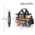 thumbnail image 3 of FORMRS Insulated Cooler Bag 24 Cans Capacity Soft Leakproof Lunch Box with Side Pockets, Autumn Day Pattern, 3 of 7