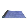 thumbnail image 2 of Ahgly Company Indoor Round Abstract Blue Modern Area Rugs, 4' Round, 2 of 4
