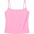 thumbnail image 7 of Arria Sleek Cami Tank Top Slim Fit Nylon Scoop Neck Basic Camisole (Bubble Gum, L), 7 of 7