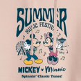 thumbnail image 3 of Disney - Mickey & Friends - Mickey & Minnie - Summer Music Festival - Juniors Cropped Pullover Hoodie, 3 of 5