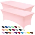 thumbnail image 1 of Mantel Utopia Kitchen Spandex, paquete de 2 unidades, 8 pies, rosa, 1 of 9