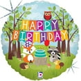 thumbnail image 3 of 7 pc Woodland Fox Happy Birthday Animals Balloon Bouquet Party Decoration Woods, 3 of 7