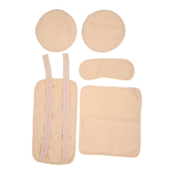 Kit de Aceite de Ricino Tamaño Reutilizable Caqui con Correa Elástica para el Cuello