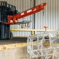 thumbnail image 3 of Titan Attachments Fork-Mounted Adjustable Hoist Pivoting Jib Boom Crane with Electric Winch, 3 of 6
