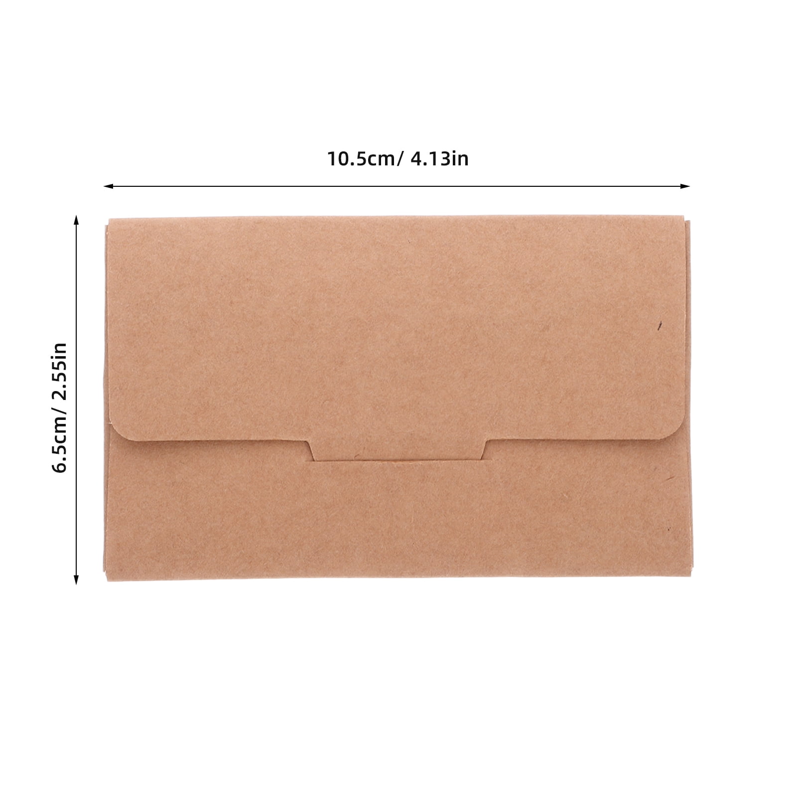 50 PCS Kraft Paper Sleeves Card Paper Bag 10.50X6.50X0.10CM Khaki