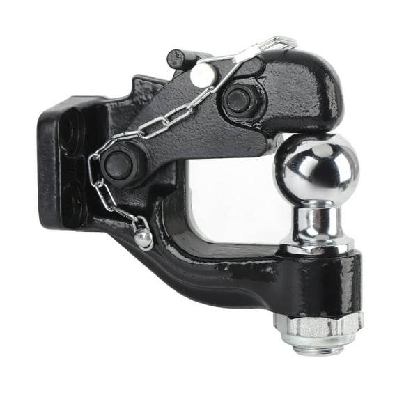 8 Ton Combination Hitch, Wide Application Pintle Hook Combination Hitch Receiver for RVs for Off Road Vehicles