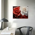 thumbnail image 3 of COMIO Black White And Red Rose Canvas Wall Art, Abstract Rose Flowers Picture Artworks Painting Print Posters Modern Home Decorations Framed Ready To Hang For Living Room Bedroom Bathroom Kitchen, 3 of 4
