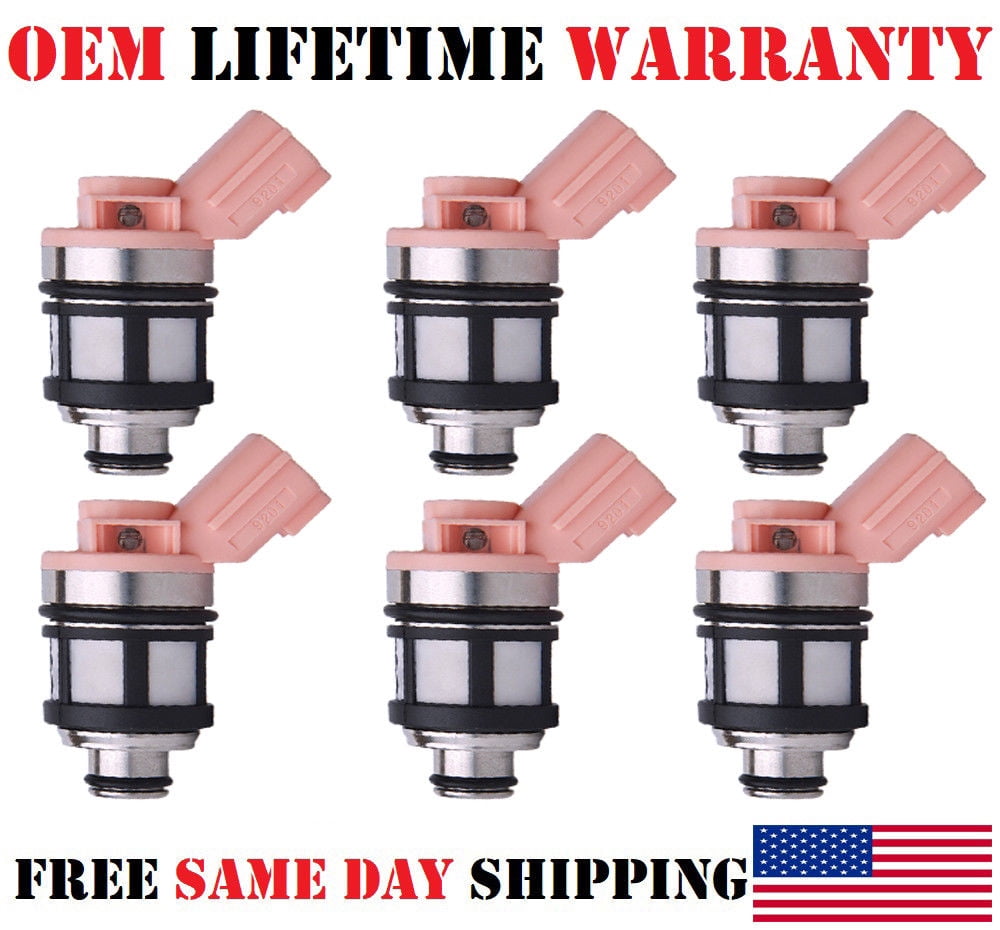 SET OF 6 JECS FUEL INJECTORS JS4J-5 1999-2004 SUZUKI CHEVY TRACKER 2.5L V6