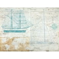 thumbnail image 2 of Joannoo 32x25 White Modern Wood Framed Museum Art Print Titled - Classic Sailing, 2 of 4