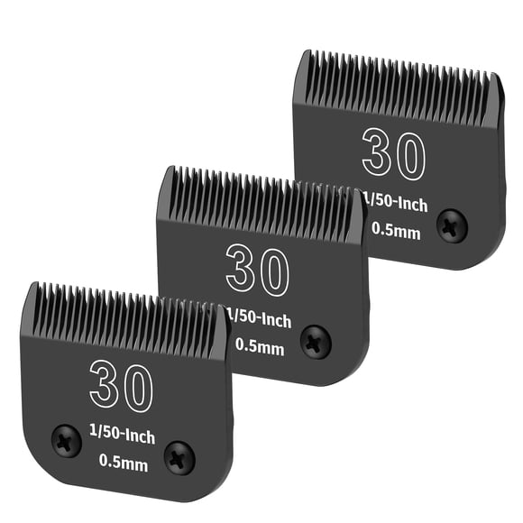 Cuchillas de acero para aseo canino YAZIYIR, 3 paquetes, 30, 0,5 mm