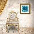 thumbnail image 3 of Carson, Danielle 12x12 Gold Ornate Wood Framed with Double Matting Museum Art Print Titled - Agate in Aqua, 3 of 4