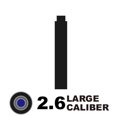 thumbnail image 1 of 10pcs 2.6 / 3.4 Black Universal Fountain Pen Ink Cartridges pen refill 2.6 black, 1 of 6
