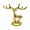 Gold, variant on CuiLiyq Christmas Deer Figurines, 2.4" x 2.6" Small Alloy Standing Deer Ornament, Tabletop Ornaments for Cabinet Mantel Shelves Fireplace Home Decor (Silver)