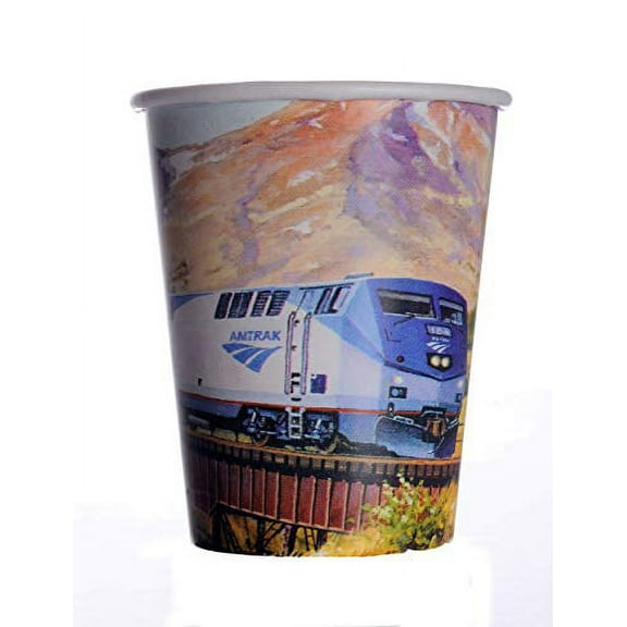 Amtrak Train 9 oz Paper Cups