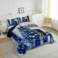 thumbnail image 3 of jejeloiu Blue Christmas Tree Bedding Comforter Set,Merry Xmas Twin Comforter Sets,Chic Christmas Gifts Bedding Set For Children,Ultra Soft Home Decor Reversible,2 Pieces, 3 of 8