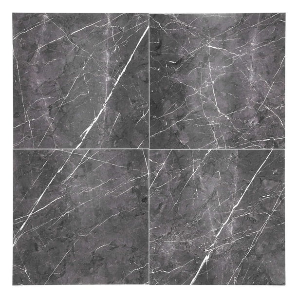 pegatinas de PVC engrosadas para azulejos, pegatinas autoadhesivas impermeables para suelo para cocina y baño (30x30cm DLSF02 café oscuro)