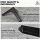 thumbnail image 5 of Triangular Metal Furniture Feet Replacement For Cupboard Sofa Couch Shelf Ottoman Set Of 4, 5 of 5