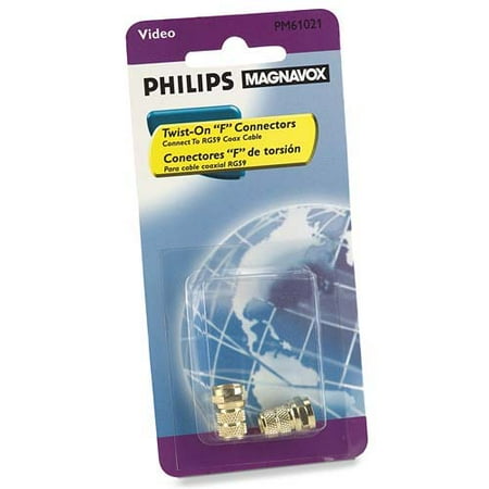 Philips Magnavox Twist-on "F" Connectors - RG59