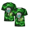 thumbnail image 7 of Invader Zim Gir T-Shirt for Men Novelty 3D Pritneted Casual Short Sleeve Tees Shirt Summer Street T Shirt Top, 7 of 7