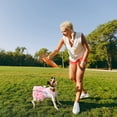 thumbnail image 4 of Pet Doggy Cats Fancy Tutu Adorable vestido de malla a rayas Princesa Petite Chaleco Doggie Bowknot Vestidos para perros pequeños medianos Pomeranian Chihuahua Falda Cachorro Ropa339, 4 of 7