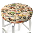 thumbnail image 3 of KLL Animal Truck Round Bar Chair Cushion Cover 12 inch ,Bar Stool Protector with Elastic, Soft Washable, 3 of 6