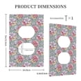 thumbnail image 3 of Disketp Watercolor Butterflies Decorator Light Switch or Receptacle Outlet Wall Plate Decorator Wall Plate Child Safe Outlet Cover-Style S, 3 of 6