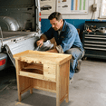 thumbnail image 6 of Magshion Solid Rubber Wood Workbench, 38.97" x 19.68" x 38.97", Featuring 5-Step Drawer Design for Garage, Workshop, Home and Office Use, 6 of 6