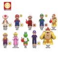 thumbnail image 2 of WM6103 Super Mario Bloques Luigi Yoshi Koopa Princesa Melocotón Juguetes Figuras, 2 of 3