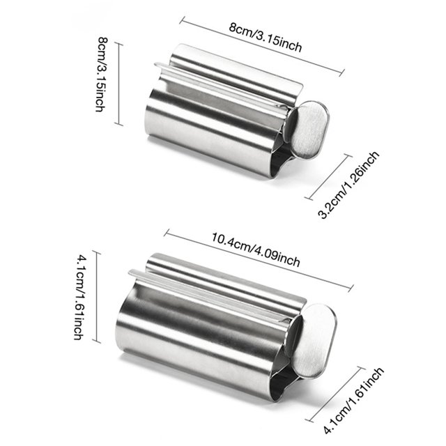 Toothpaste Tube Squeezer, Oothpaste Roller Squeezer Tool Metal Tooth Paste Holder, Metal Toothpaste Tube Wringer Seat Holder Stand for Bathroom