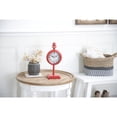 thumbnail image 3 of DecMode 15" Red Metal Pendulum Clock, 3 of 8