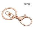 thumbnail image 3 of Uxcell Key Chain Rings Lobster Clasps Keyring Keychain Holder, Rose Gold 10 Pack, 3 of 5