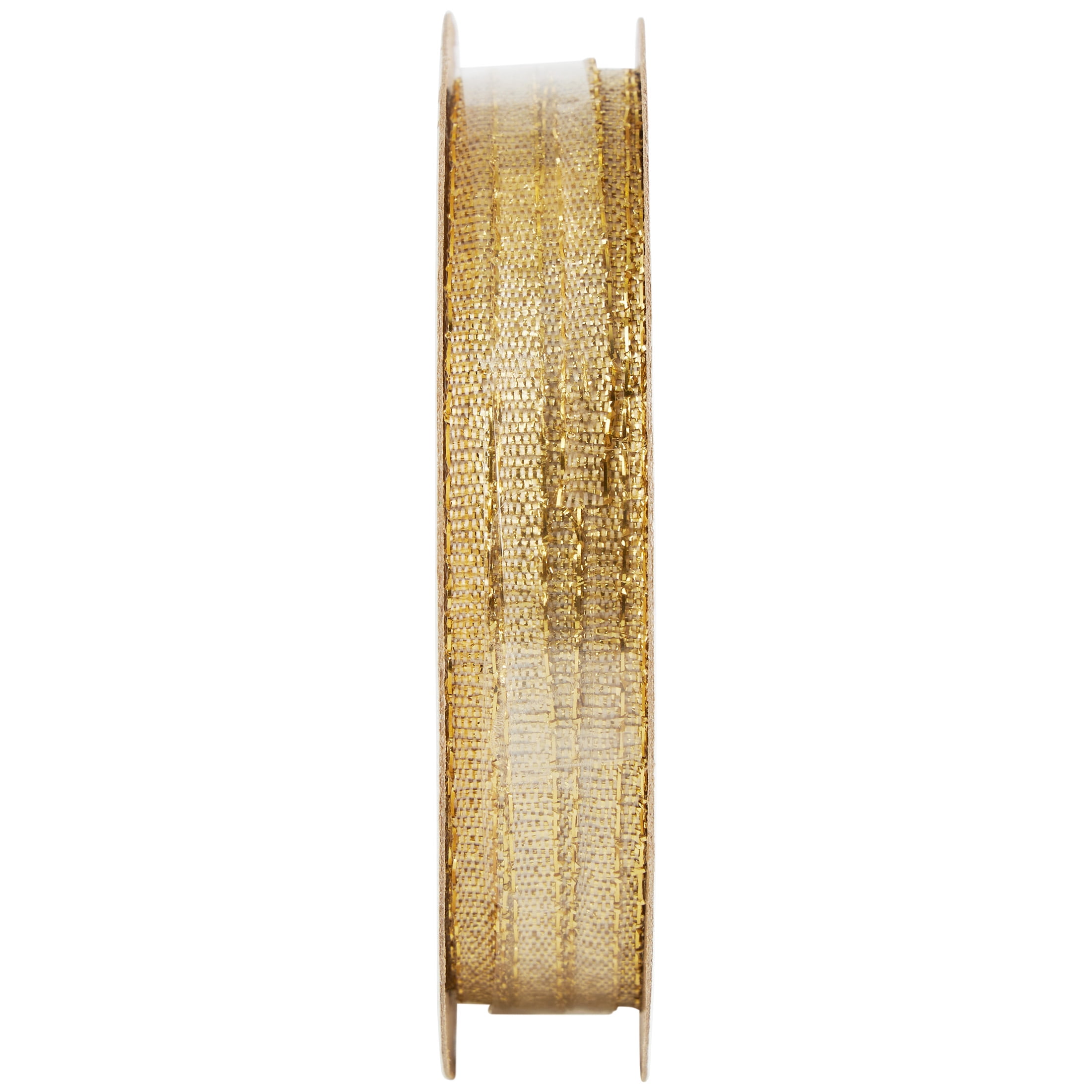 Hello Hobby Gold Galena Ribbon, 1/8 in x 5 yd