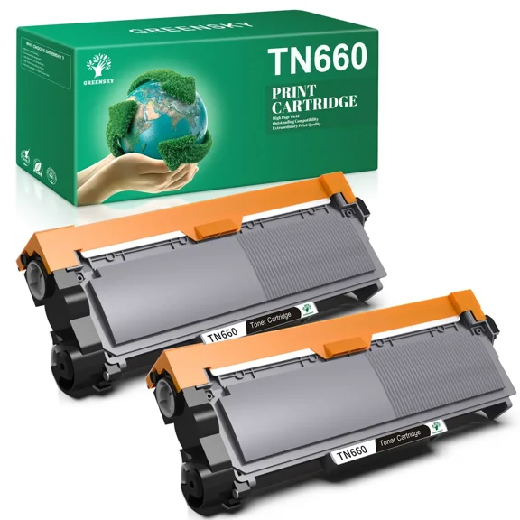 2 PK TN660 TN630 Toner Compatible For Brother HL-2380DW MFC-L2700DW DCP-L2540DW