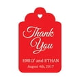 thumbnail image 1 of 100 PCS Custom Made Hang Tags Personalized Wedding Favor Thank You Gift Tags, 1 of 1