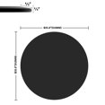 thumbnail image 2 of 36 Inch Round Black Tempered Glass Table Top, 2/5" Thick Glass Sheet with Beveled Polished Edge, Replacement Tabletop for Coffee Table, Dining Table and Patio Table, 2 of 8