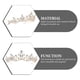 thumbnail image 5 of Tiara de boda Crown Bridal Tossress Diebre diadema diadema Diebre de novia decoración del cabello nupcial, 5 of 5