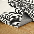 thumbnail image 4 of CAROMIO Modern Area Rug Contemporary Abstract Rug for Living Room Bedroom Soft Artistic Abstract Modern Interior Rug, 9' x 12' Black White, 4 of 5