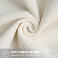 thumbnail image 3 of JIATER Pack of 2 Throw Pillow Covers 18x18,Chenille Decorative Couch Pillow Covers,White, 3 of 6