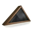 thumbnail image 3 of HBCY Creations Rustic Flag Case - SOLID WOOD Military Flag Display Case for 9.5 x 5 American Veteran Burial Flag, Wall Mounted Burial Flag Frame - (Rustic Brown), 3 of 14