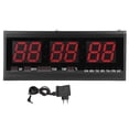 thumbnail image 1 of Large Modern LED Digital Wall Clock Date Temperature 24 or 12 Hour Office, 1 of 8
