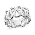 thumbnail image 1 of Sterling Silver Fancy Swirl Ring Band, 1 of 5