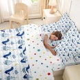thumbnail image 4 of Erosebridal Blue Whale Bedding Comforter Set 7 Pieces For Boys Girls,Teens Ocean Theme Animal Boat Full Bedding Set,Microfiber Bedroom Decor, 4 of 6