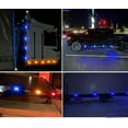 thumbnail image 5 of ABPETE 8Pcs Blue LED Side Marker Light Truck Trailer Light Front Rear Turn Signal Tail Clearance Indicators Stop Warning Running Lights for 12-24V Auto Car RV Camper ATV Boat Deck transom, 5 of 15