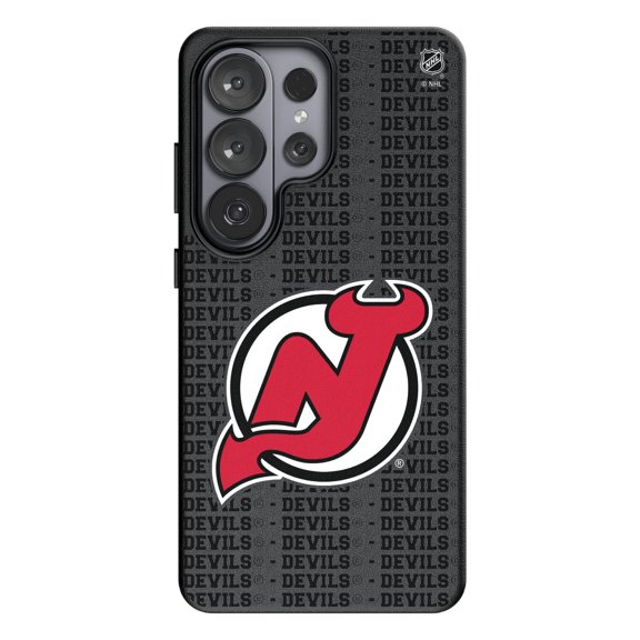 Keyscaper New Jersey Devils Text Backdrop Galaxy Magnetic Bump Case