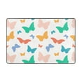 thumbnail image 4 of XMXY Area Rugs Doormat Outdoor Entrance, Colorful Butterflies Facecloth Non-slip Floor Mat Rug for Living Room Kitchen Sink Area Indoor,72"x48", 4 of 9