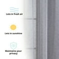 thumbnail image 4 of THD Zoey Faux Linen Textured Semi Sheer Window Rod Pocket Thick Curtains Drapery Panels, 2 Panels, 4 of 7