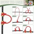 thumbnail image 4 of Uxcell Archery D Loop Rope, Bow String D Loop Rope with Brass Nock Points 10 ft & 2 Pcs & Cyan -Fitting for (Compound Bow Strings), 4 of 7